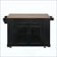 Îlot de cuisine mobile avec porte vitrée, prise de courant et tablettes ouvertes, chariot de cuisine roulant avec porte-serviettes, support à épices et porte-couteaux, table de préparation fonctionnelle pour la cuisine, la salle à manger-1502111142