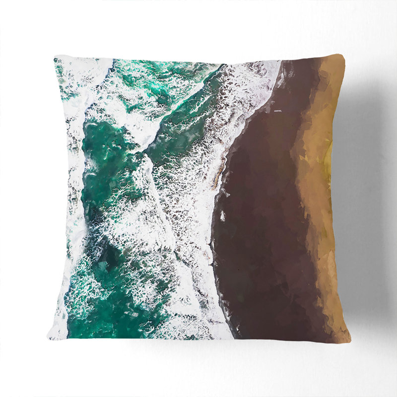 Abstract Square Throw Cushion, 40cm H x 40cm W x 15cm D