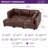100% Customizable Modular Modular Sofa,Convertible Shapes, Storage & Sleeper Function, Tool-Free Interlocking Sectional-309540686