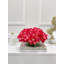 Magenta Orchids Centerpiece - Modern Pink Floral Arrangement In Glass Vase