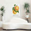 Art mural rétro fleur prune-67409383