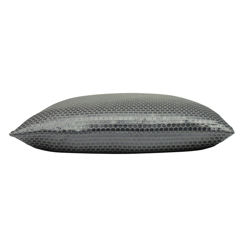Geometric Square Throw Cushion, Sterling, Polyester