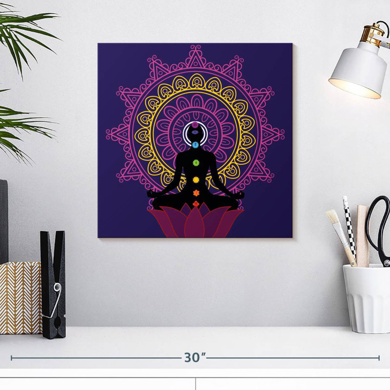 Kerrick Seven Chakra Meditation, H 16 po x l 16 po