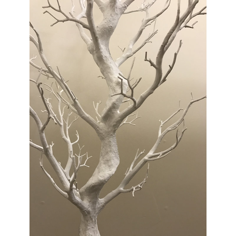 Branche artificielle de Manzanita, Blanc, H 48 po x l 10 po x P 10 po