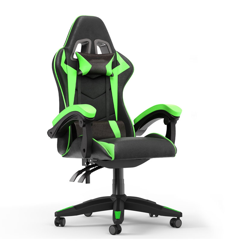 Fauteuil de jeu Stephen, Vert / noir