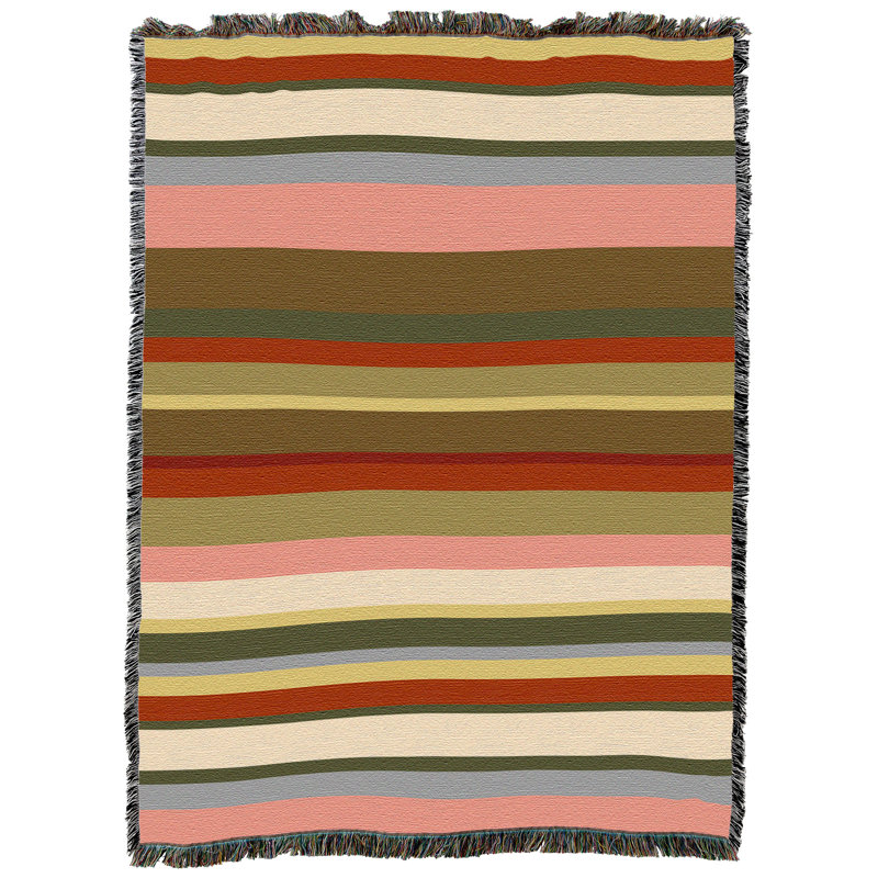 Jeté en coton Pure Country Weavers Dance Stripe, Multi-couleur