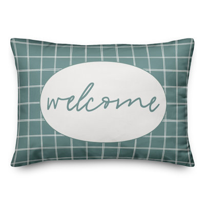  Housse de coussin rectangulaire et insert Welcome