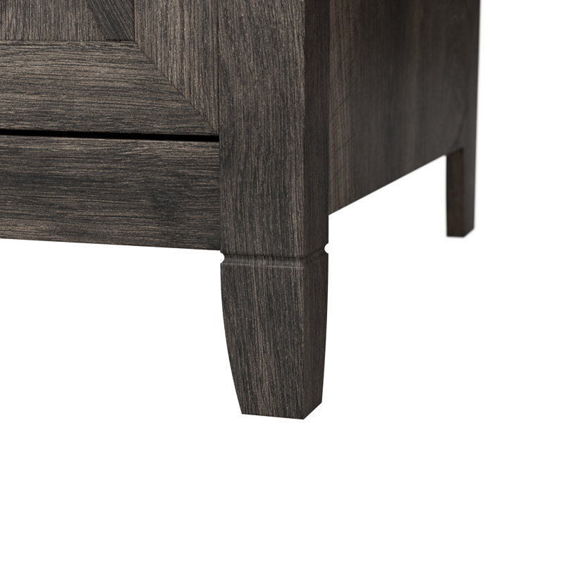 Bureau Katia de 54 po, Hickory gris foncé