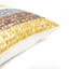 Housse de coussin en nacre à rayures multicolores