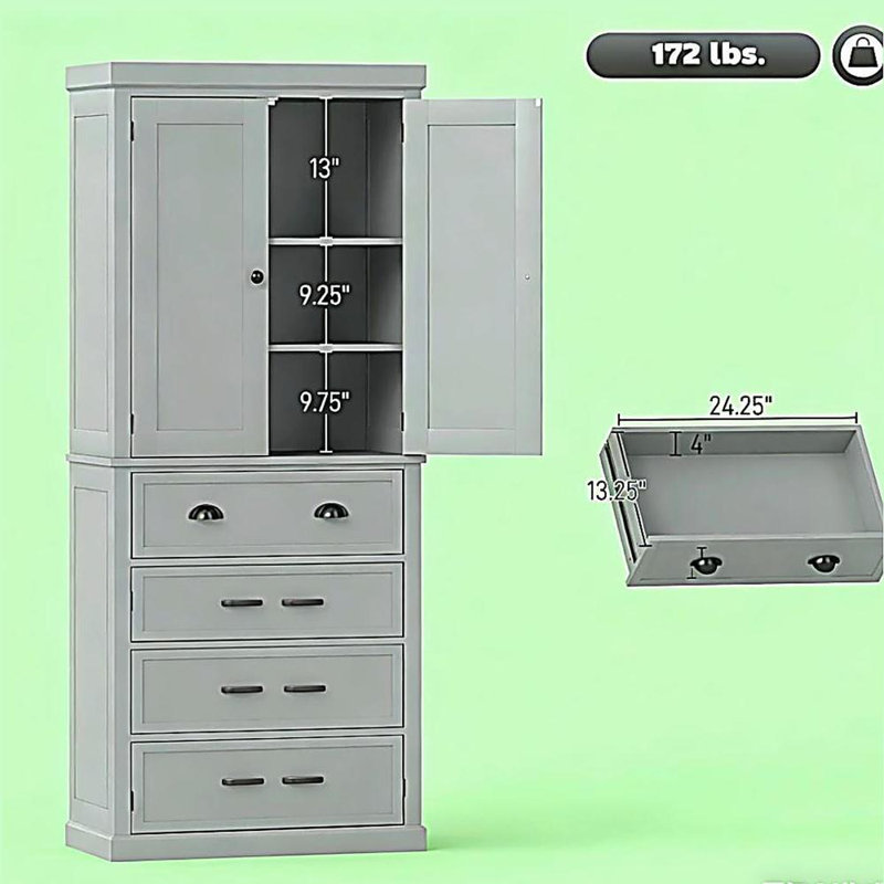 Armoire de cuisine 72,5 po