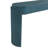 Navy Blue Fluted Entryway Table - 2 Drawer Oval Console for Living Room-613809654