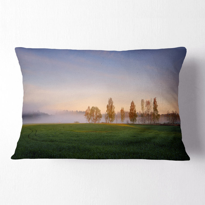 Coussin Foggy Early Morning Panorama