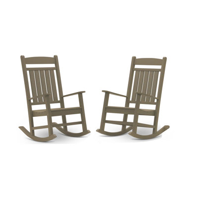 Chaise berçante d'extérieur en plastique Catelyn
