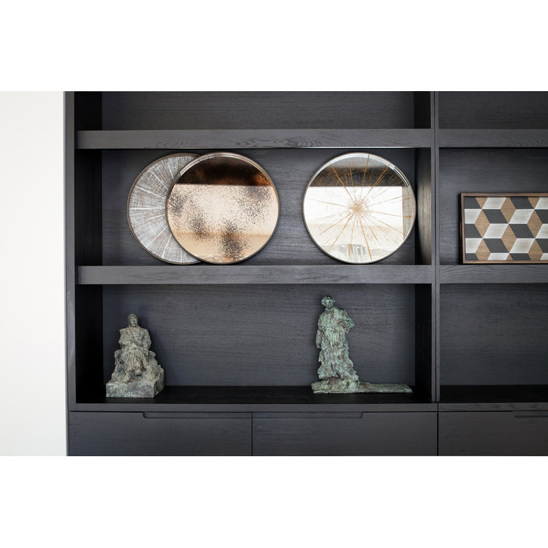 Classics Round Geometric Decorative Tray