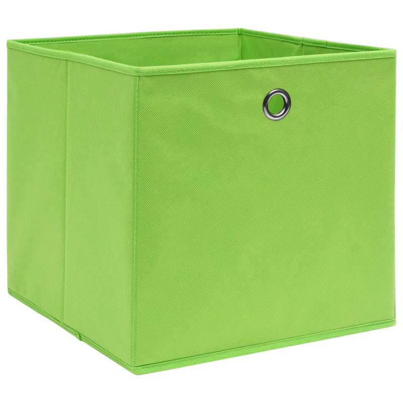 Rebrilliant Fabric Decorative Bin, Green