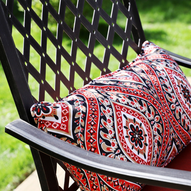 Alyne Metal Outdoor Stool with Cushion