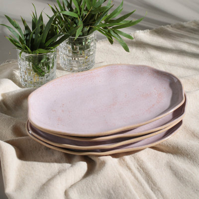 Commercial Dishwasher Safe 11.81'' Stoneware Appetizer Plate , Set of 4