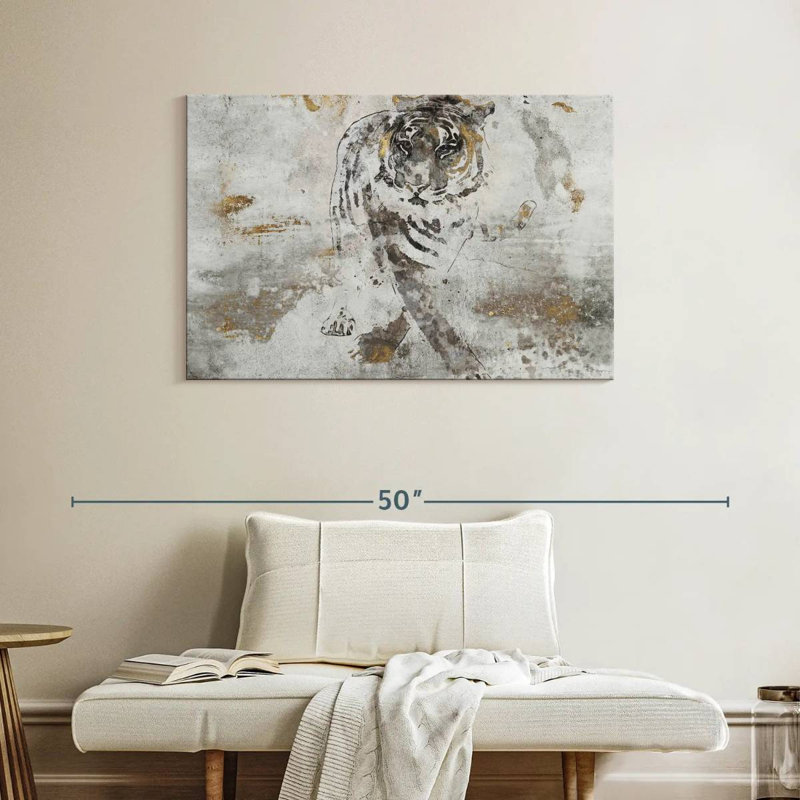 Brampt Tiger's Walk, 26" H x 39" W