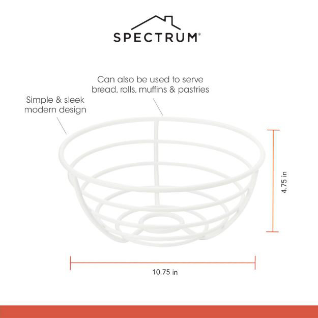  Euro Fruit Bowl Matte White