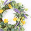 18" Artificial Spring Summer Eucalyptus Wildflower Berry Floral Wreath For Front Door