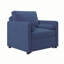Chaise longue convertible en lin avec dossier réglable-849920567