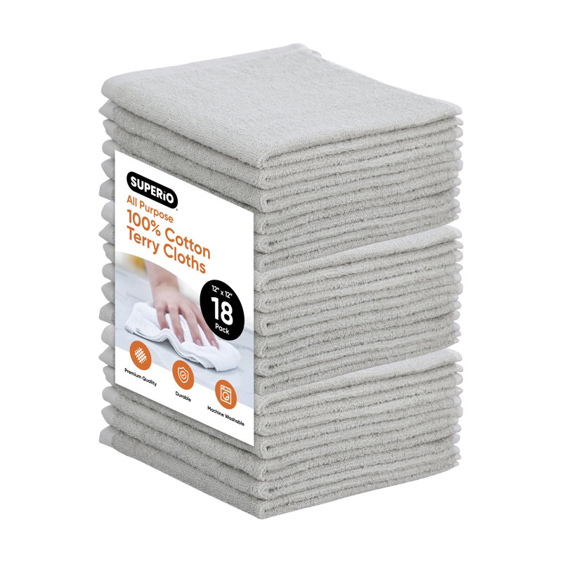 Lingettes nettoyantes 100% coton Superio