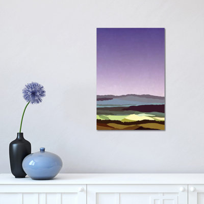 Sunset Over The Valley by Alisa Galitsyna - Wrapped Canvas Print