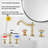 2-handle Bathroom Faucet with Drain Assembly-73465712