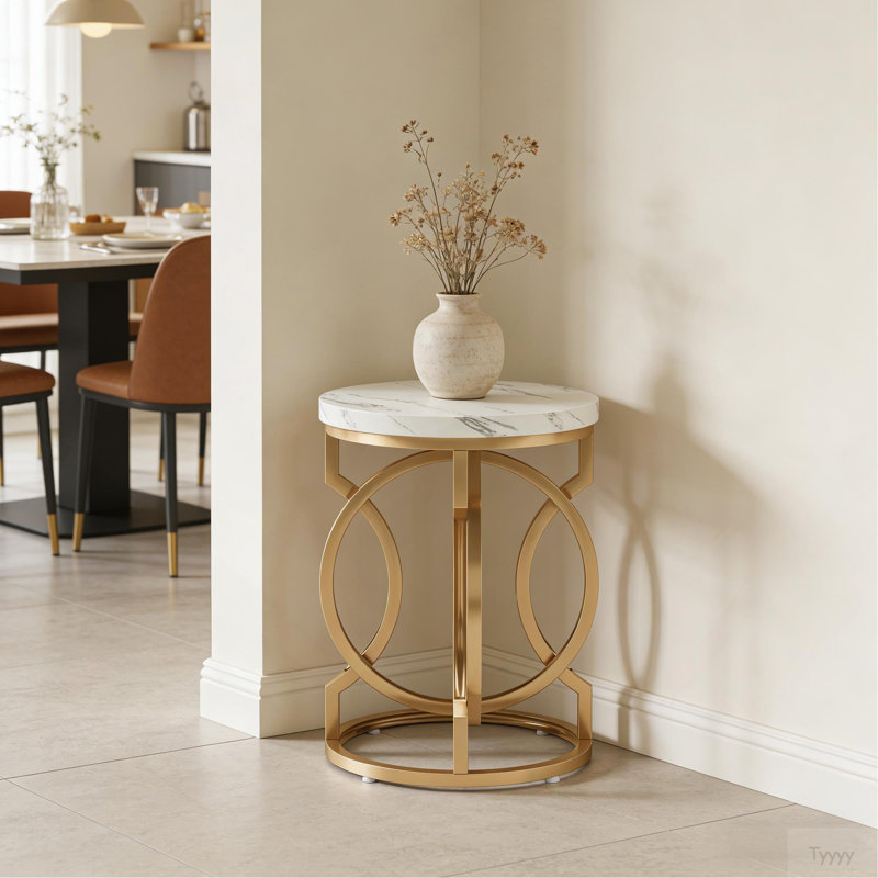 Small Couch Table,Round Bedside Table,End Table