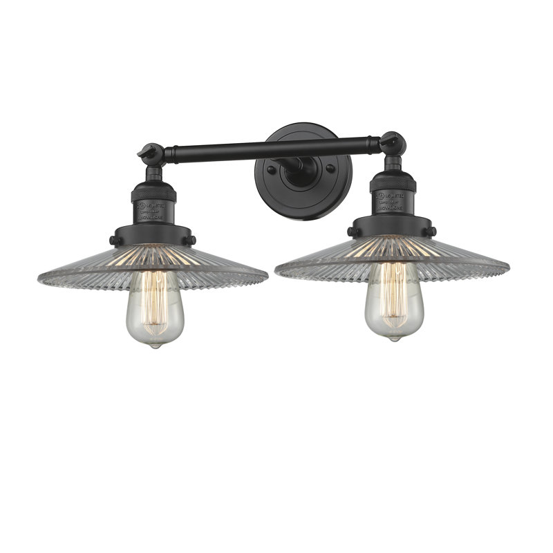 Éclairage pour salle de bain 2 lumières Miramontes, Ampoule DEL 6 watts Vinage, Noir mat