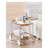JYCC-YEL Movable Small Pushcart Small Cart Double Layered Coffee Table Leisure Modern Living Room