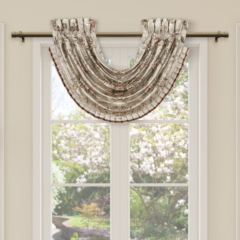 Pecora Window Waterfall Valance Coral