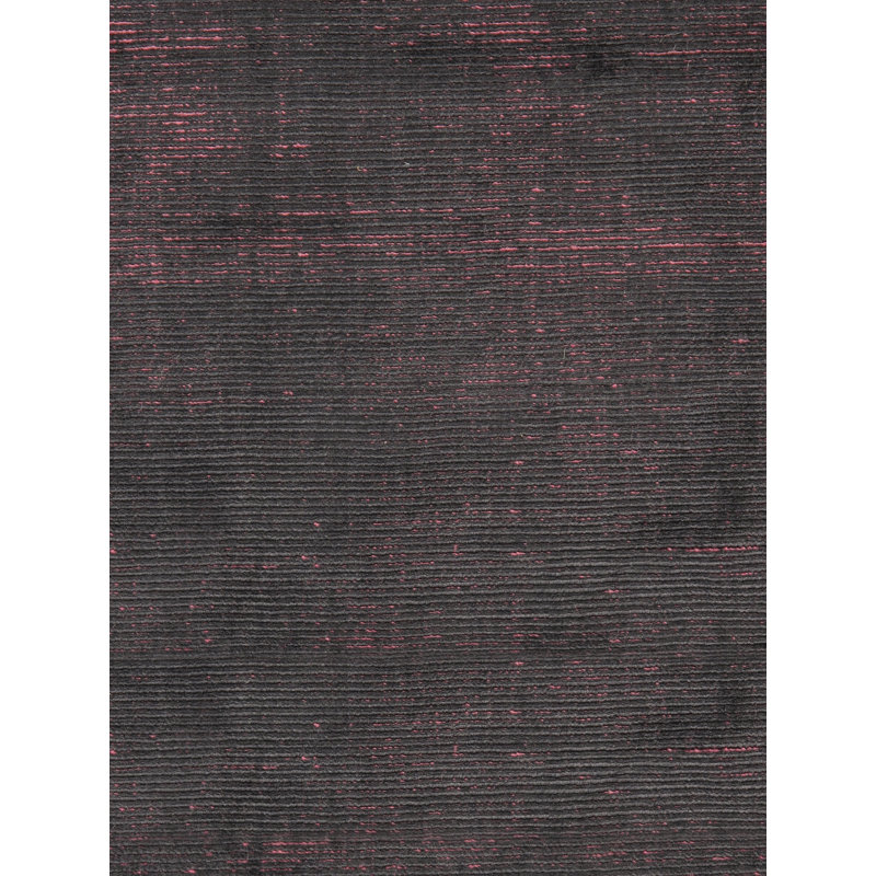 Simplicity Chic Solid Area Rug in Pink/Black