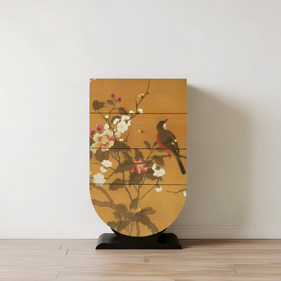 Commode décorative 4 tiroirs en bois massif