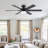 46/52"  Indoor Flush Mount Ceiling Fan 6-Blade with Lights and Remote Modern 3 Colors 6 Speeds Low Profile Reversible DC Motor-1449718601-1449718602