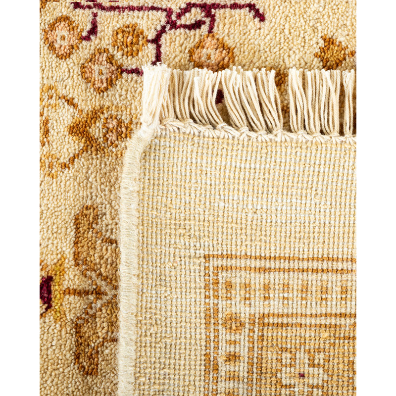 Keenan One-of-a-Kind Hand-Knotted Ivory Area Rug 7'10" x 10'1"