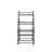 Denareus 6 - Bottle Solid Wood Wine Bottle Rack in Black