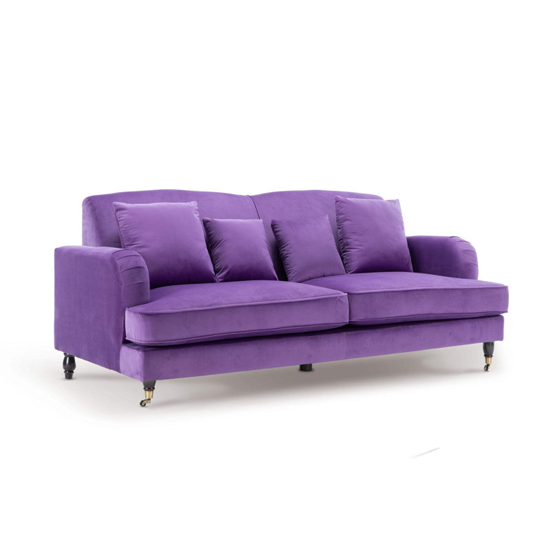 Penermon 150Cm Roll Arms Sofa, 3, White Teddy