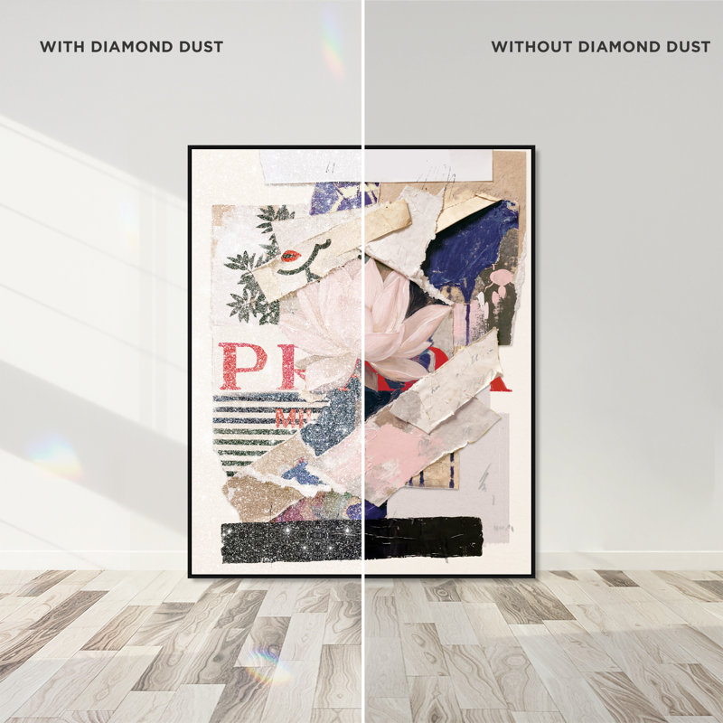Milano Collage Print by Oliver Gal, 25"H x 31"W, Black Floater Frame