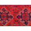 Afghan Wool Oriental Area Rug in Red