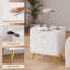 Ensemble de 2 tables de chevet blanches