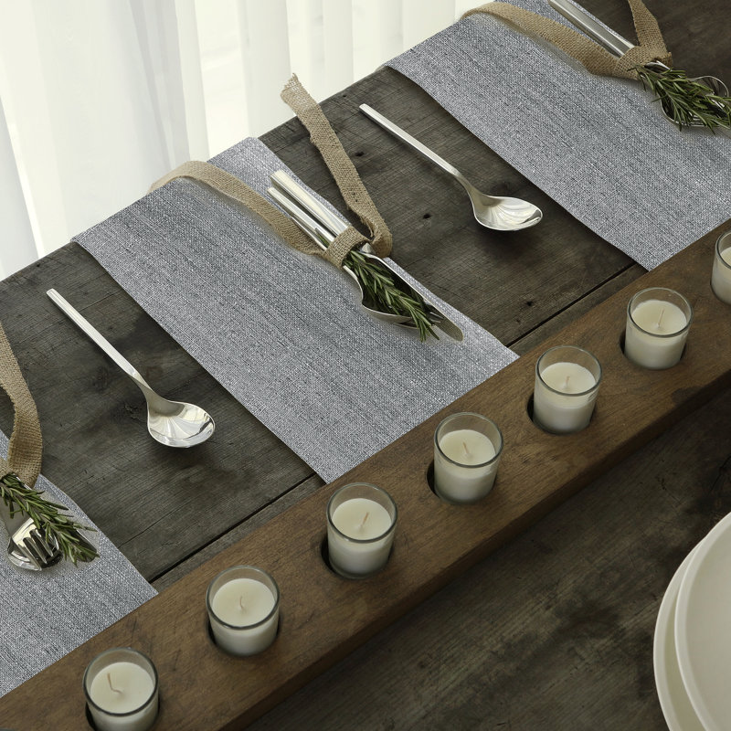 La Classica 4 Piece Linen Napkin Set, White