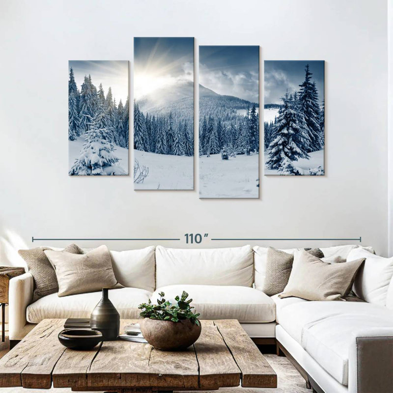 Alvord paysage hivernal, H 54 po x l 84 po