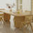 Warm solid wood table set-110827871
