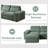 Comfortable And Functional Cotton And Linen Combination Sofa With Adjustable Down Backrest, Storage Space, Suitable For Living Rooms And Bedrooms-1890762146