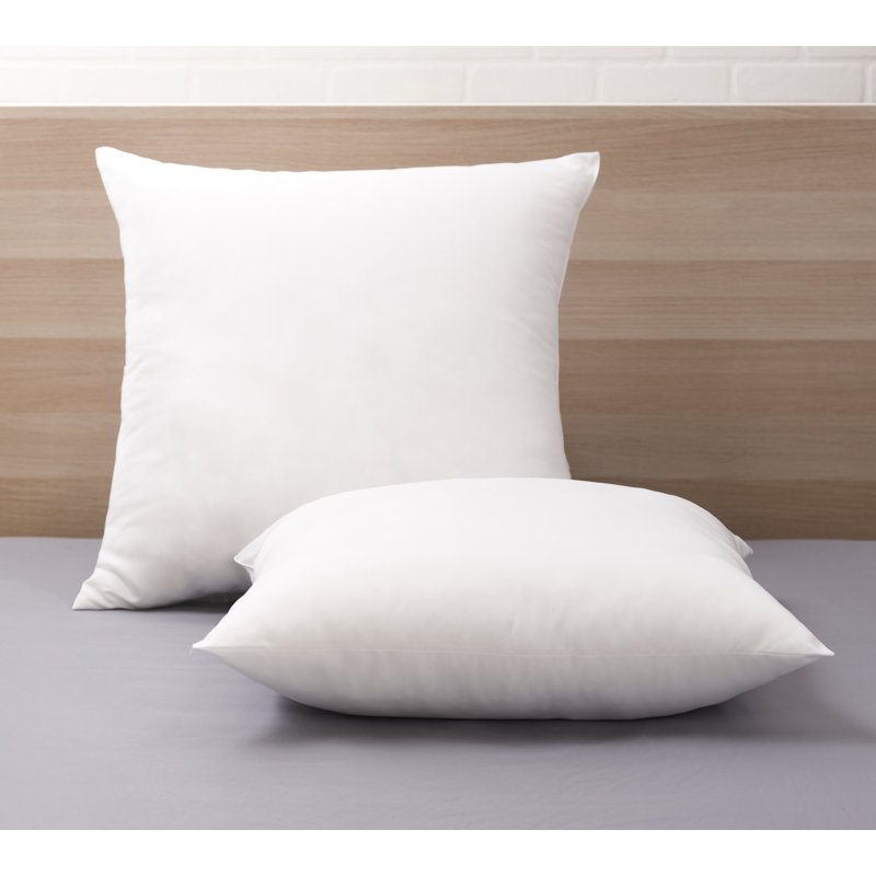 Rachelle Medium Down-Alternative European Bed Pillow 2 Pack