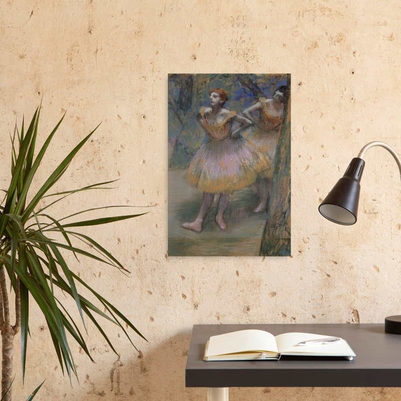 Deux danseuses, vers 1893-1898, estampe d'art mural abstrait contemporain, H 24 po x l 16 po