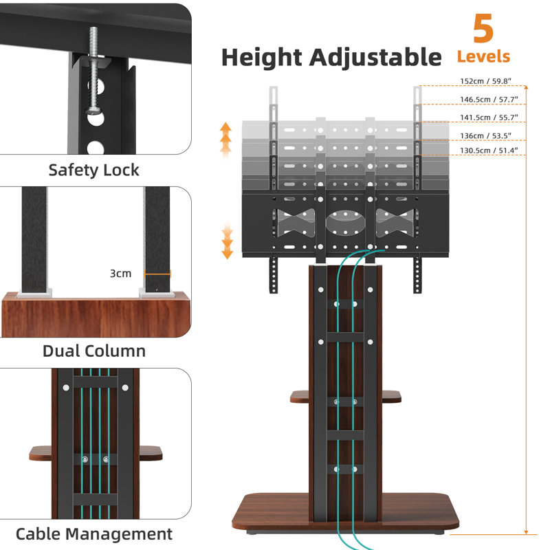 Fativo Multi-Screen Floor Stand Mount
