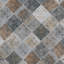Antigua Lis 13" x 13" Straight Edge Porcelain Metal Look Wall Tile-451134884