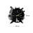 Elegant Metal Wall Clock, 19.7 x 19.7 inches | 100% Metal Construction, Thickness: 0.08 inches | Stylish Black Design, Perfect for Home Décor & Office | Easy to Hang with Back Piece, Functional and Modern Timepiece